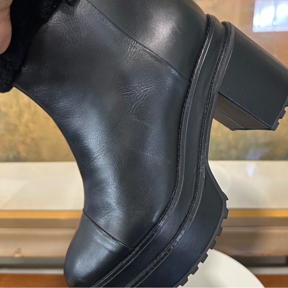 🌹CULT GAIA🌹 Black Raine Genuine Sherling Cuff Boot Size: 41.5 - Picture 9 of 15